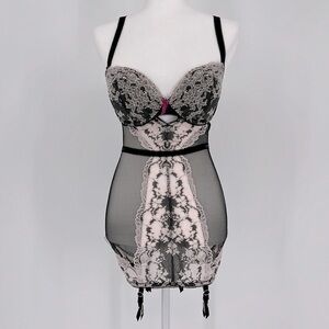 Victoria’s Secret Padded Babydoll Nightie Sexy Lingerie With Garters 32DD